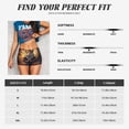 thumbnail image 5 of Sikiie Maple Leaf Meditating Squirrel Print Workout Shorts Women Scrunch Butt Gym Shorts Seamless High Waist Tummy Control Yoga Biker Athletic Shorts, 5 of 5