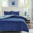 thumbnail image 6 of Home Essence Apartment Kayla Reversible Comforter Mini Set, Twin, Navy, 6 of 6