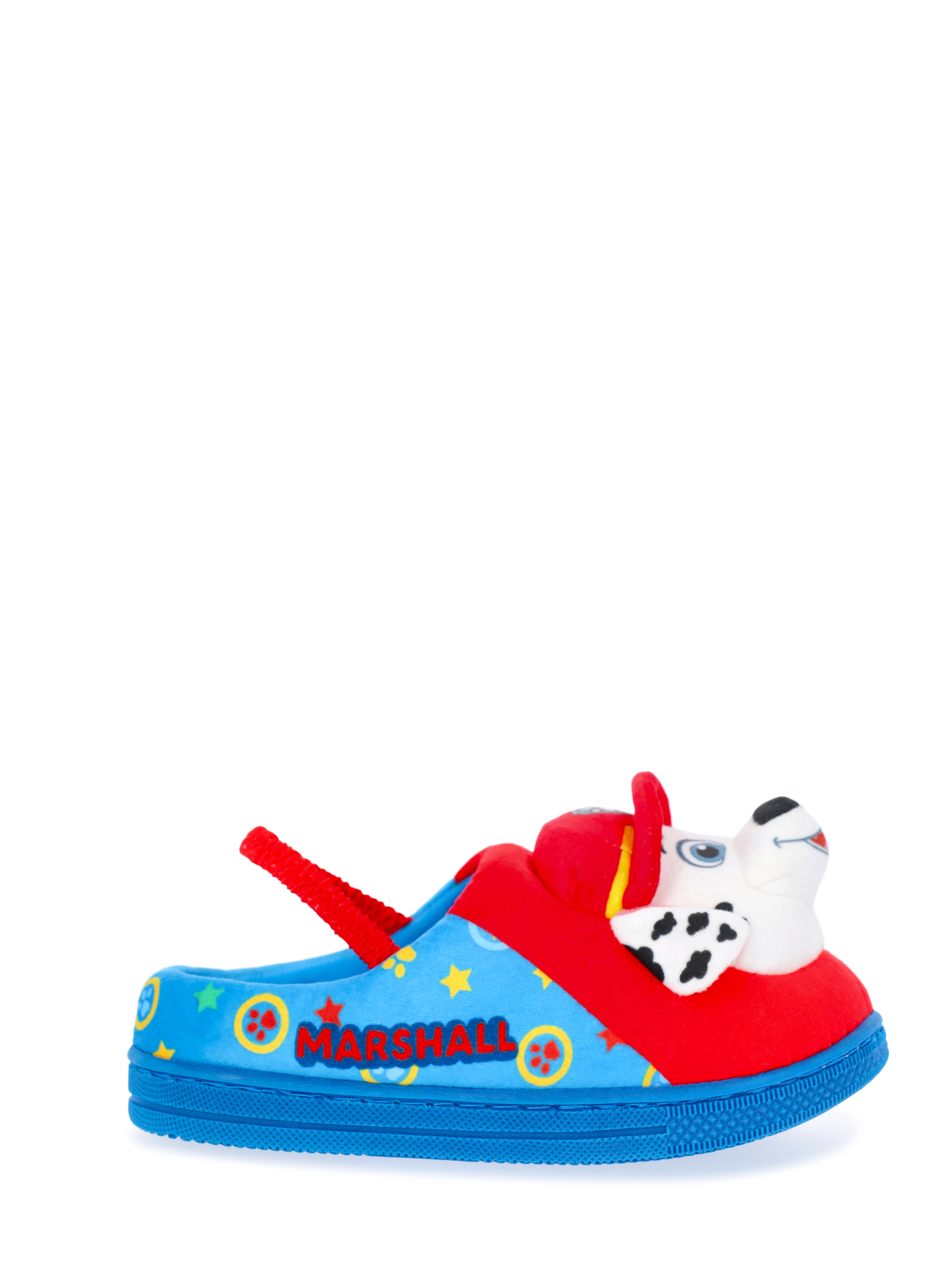 Paw Patrol Toddler Boys' Chase and Marshall 3D Character Slippers with Back Strap