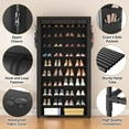 thumbnail image 4 of Zapatero ROJASOP de 10 niveles con fundas para 50 a 55 pares de zapatos, 4 of 8