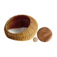 thumbnail image 2 of koolsoo Cat Basket Bed Imitation Rattan Breathable Handmade Cats Small Dogs Cat Nest light brown, 2 of 9