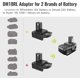 thumbnail image 3 of Convertidor Adaptador de Batería DM18RL con Puerto USB y Tipo C para Usar con Herramientas de Batería de Litio R-yobi de 18 V, Convierte Batería de Iones de Litio de 20 V O Mil-Waukee de 18 V en Batería de Iones de Litio R-yobi de 18 V, 3 of 10