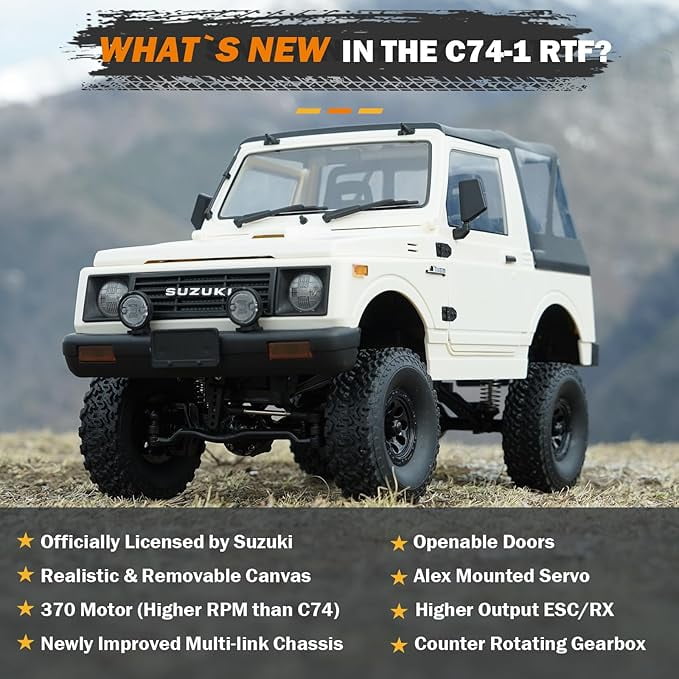 ARRIS Suzuki Jimny RC C74-1, 1/10 Scale 4WD Off-Road Rock Crawler