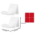 thumbnail image 2 of serony 2 Pieces Headphone Rack Acrylic Material Save Space Controller Stand Easy to Install Professional Light Weight Headsets Stand White, 2 of 8