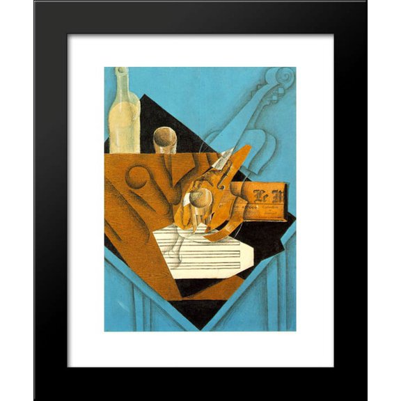 Musician's table 20x24 Framed Art Print by Juan Gris