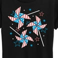 thumbnail image 3 of Instant Message - Americana Pinwheels - Women's Short Sleeve Graphic T-Shirt, 3 of 6