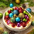 thumbnail image 3 of Twfbrm 20 Pcs Christmas Ball Ornaments, Christmas Decoration Assorted Size Colorful Decorative Ball Pendants, Shatterproof Mini Plastic Xmas Tree Hanging Baubles for Party Wedding Holiday, 3 of 5