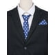 thumbnail image 5 of Conjuntos de corbatas para hombres INSPIRE CHIC, corbatas de lunares con pañuelo a juego para bodas y negocios, azul real, 5 of 5