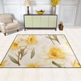 thumbnail image 3 of Yellow Flower Area Rugs Soft Non-Slip Floor Mats Large Nursery Carpets Doormat for Living Room Bedroom Hotel Decor 80"x58", 3 of 7