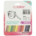 thumbnail image 3 of fashionhome Replacement For DYMO MOTEX 3D Label Maker Manual Embossing Refill Tape Set Printer Ribbon 9mmx3m, 3 of 8