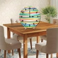 thumbnail image 5 of ZXCXRQFa Rainbow Striped Watercolor Kitchen Home 10 Inch Silent Vintage Design Round Wall Clock Numerals Design Non Ticking Retro Clocks Home Decor Desk Clock, 5 of 7