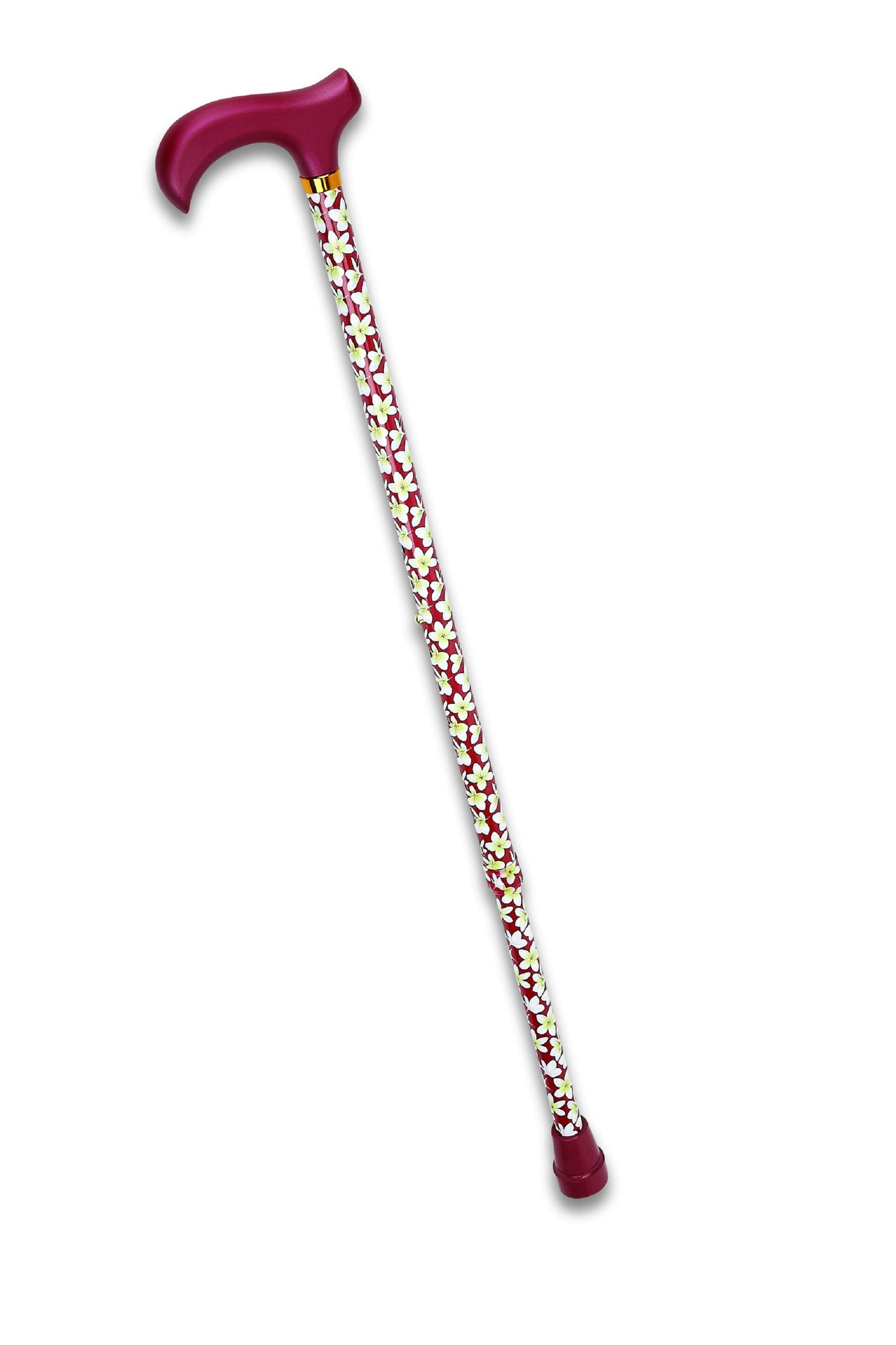 Harvy Canes Aluminum Adjustable Derby Prints Walking Cane 30"39