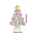 thumbnail image 3 of TOPRenddon Mini Glass Christmas Tree, Desktop Christmas Tree Decoration Holiday Home Office Decoration, 3 of 6