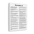thumbnail image 2 of Scripture Walls Proverbs 18 Chapter White Bible Canvas Christian Wall Art Ready to Hang Unframed, 2 of 13