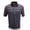 Navy/White, variant on Monterey Club Men's Deluxe Stripe Birdseye Pique Golf Polo Shirt #3628