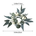 thumbnail image 3 of Thanksgiving Halloween Pumpkin Candle Holders Scented Wreath Decorative Ring Decorative Items Table Decorations, 3 of 9