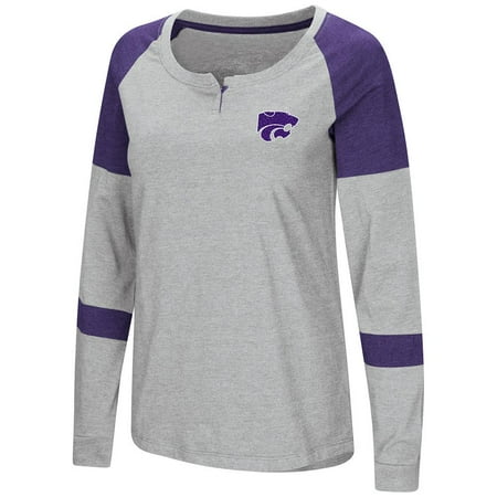 State Wildcats Spring - Womens Kansas State Wildcats Long Sleeve Raglan Tee Shirt - L