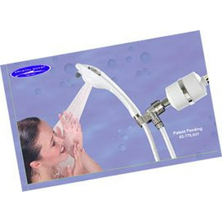 Chrome Handheld Shower Water Filter (Chrome) - Crystal Quest - CQE-SP-00805
