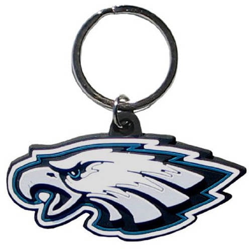 NFL Philadelphia Eagles Flex Laser Cut Rubber Keychain