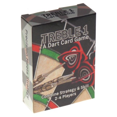Treble 1 Cards Dart Training System 65-Card Deck 2-4 Players Solo Practice