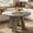 Grey, variant on IdealHouse Dining Table, Kitchen Table, Round Table for Kitchen, Round Dining Table for Dining Room, Walnut(Table Only, 47 Inch)