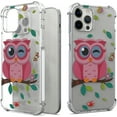 thumbnail image 1 of CoverON Phone Design For Apple iPhone 13 pro Case, Clear Flexible Soft Rubber Slim TPU Cover, Owl, 1 of 8