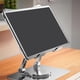 thumbnail image 2 of Adjustable Laptop Stand with 360 Degree Rotatable Base Foldable Laptop Holder for Desk Ergonomic Computer Notebook grey, 2 of 5
