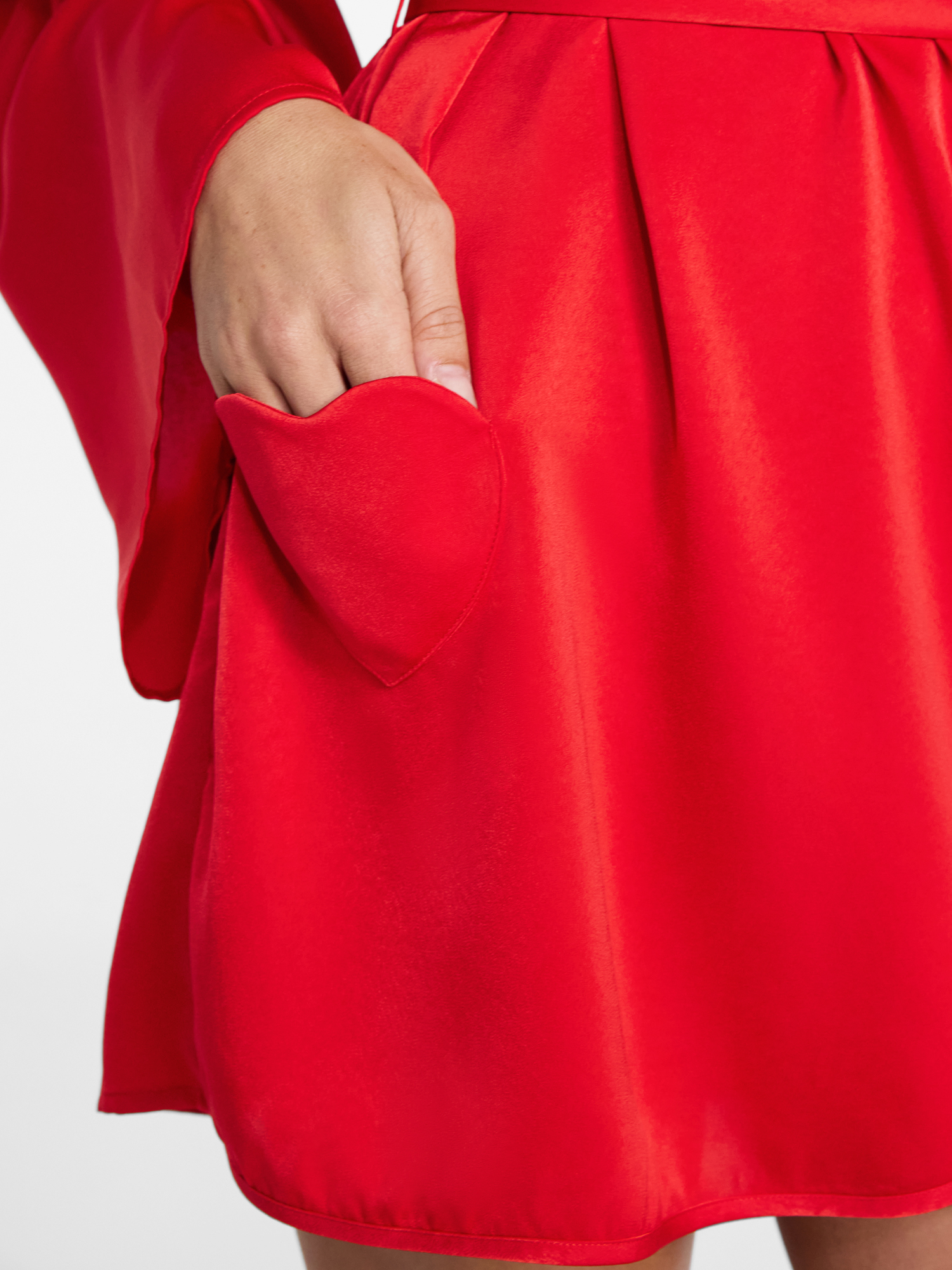 No Boundaries Sleepwear Satin Robe, Women's XS-XXL