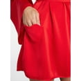 thumbnail image 5 of No Boundaries Sleepwear Satin Robe, Women's XS-XXL, 5 of 6
