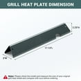 thumbnail image 2 of Unicook 17-Inch Flavorizer Bars for Weber Genesis II/LX 300 Series, E310, E315, E335 (2017 and Newer) Gas Grills, Porcelain Steel Grill Replacement Parts for Weber 66795, 5 Pack, 2 of 7
