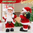 thumbnail image 4 of Juguete eléctrico de Papá Noel Gfilay con vientre y pies temblorosos, muñeco Musical de Navidad para cantar y bailar, regalo de Navidad, 4 of 5