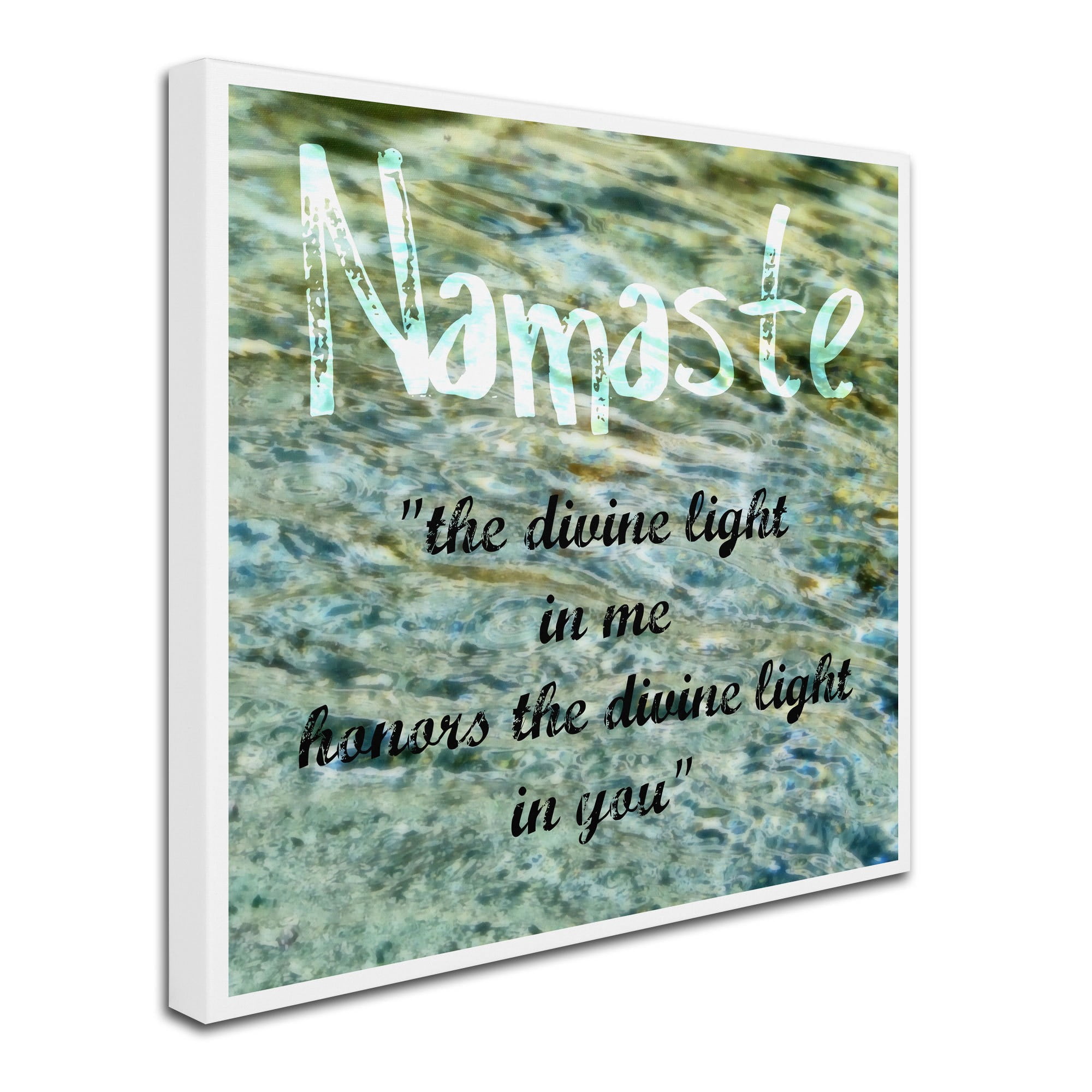 Trademark Fine Art "Namaste with Water Pool" Canvas Art by Michelle Calkins