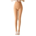 thumbnail image 3 of Gibobby Leggings Afelpados Mujer Medias cálidas para mujer, medias cálidas transparentes lana invierno para mujer, medias cálidas（Café， 290G), 3 of 4
