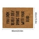 thumbnail image 2 of Seyotauo Funny Christmas Front Door Mat, Letter Print Rustic Door Mats Welcome Doormat Christmas Decorations Indoor Outdoor for Bedroom Living Room Funny Xmas Kitchen Small Rugs 16 x 24 inch, 2 of 6