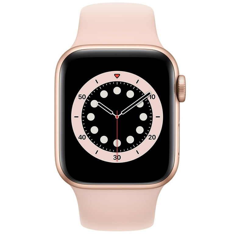Apple Watch 40MM Series 6 GPS Gold Pink Sport Band Scratch and