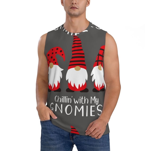 Balery Chillin with My Gonme Camisetas sin mangas para hombre, absorbe la humedad y protege contra el mal olor.-Medium