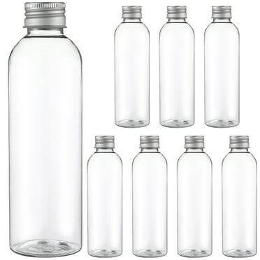 Masteelf 8Pcs Sealing Juice Bottles Empty Drinking Bottles Transparent Juice Bottles Clear Bottles