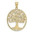 thumbnail image 3 of 14k Two-tone Gold Filigree Tree of Life Pendant, 3 of 4