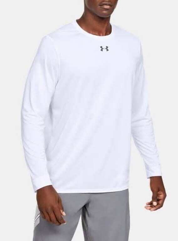 Under Armour Men's UA 2.0 Long Sleeve Locker Tee 1305776-100 White -  Walmart.com