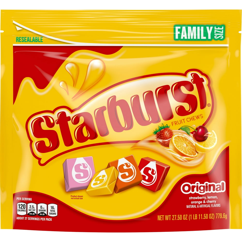 Starburst Original Chewy Candy, Family Size, 27.5 oz Bag