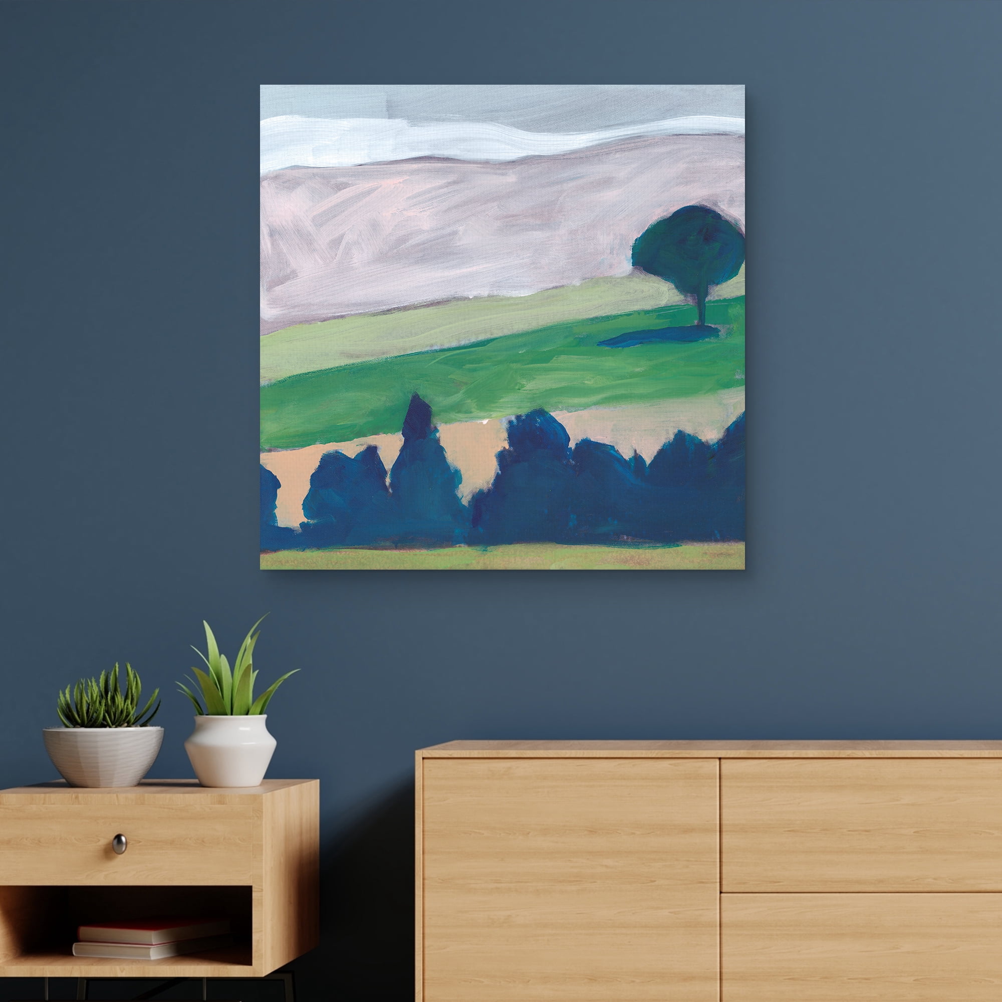 Landscape Green Belt by Willowbrook Fine Art Canvas Art Print