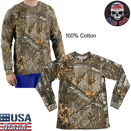 XTREEMGEAR Mens Camo 100% Cotton Full Sleeve Hunting Zone Shirt Brand New