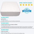 thumbnail image 5 of Comfort Finds Rise With Ease Seat Cushion - Thick Firm Chair Cushion Booster - Extra Thick Foam Pad For Home, Patio, Office And Car Seats - Extra Supportive Lift - 14 X 14 X 5 (Sherpa Cream) …, 5 of 5