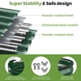 thumbnail image 3 of GVDV Galvanized Raised Garden Bed Outdoor, 4x2x1ft Backyard Oval Metal Planter Box with Easy Assembly, for Gardening Vegetables, Fruits, Flowers - Green, 3 of 8