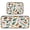Christmas Spices and Holly Leaves, variant on 2-Piece Kitchen Rugs Set Non-Slip Mats Carpet Floor for Kitchen, Bathroom (19.7"x27.6" & 19.7"x47.2") Candy Cane-shaped Hearts Pattern