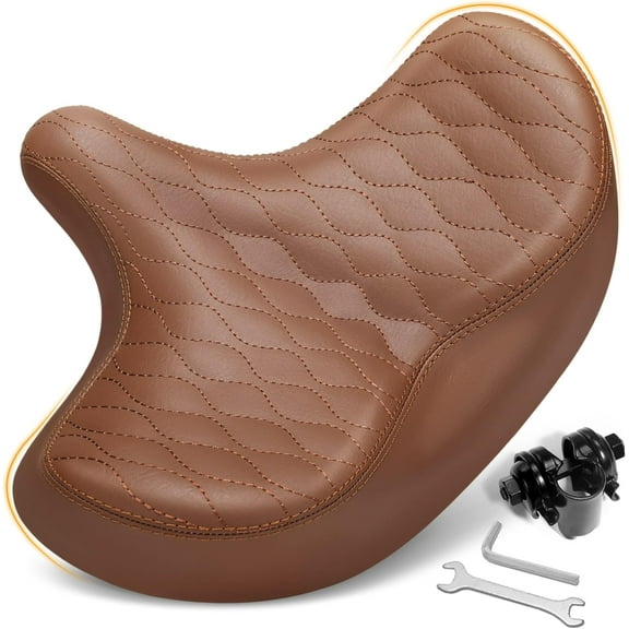 Wide Bicycle Seats for Comfort Men & Women, Oversized & Extra Soft Padded Bike Seat Cushion, Comfortable Large Bike Saddle for Ebike, Mountain Bike, Beach Cruiser, Stationary Exercise Bike