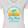 thumbnail image 4 of Inktastic Enjoy the Sunshine Key West Summer Paradise Women's V-Neck T-Shirt, 4 of 5