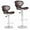 Brown, variant on HYJY Bar Stools Set of 2, Counter Height Adjustable Bar Stools with Back Bar Stool PU Leather Swivel Bar Stool Kitchen Counter Bar Stools Dining Chairs(Brown)