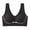Black, variant on Ladies Seamless Wireless Integrated Padding Soft Support Back Structure Daily Bra