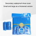 thumbnail image 3 of Yuarrent 100 piezas PE cubierta impermeable para zapatos cubiertas antideslizantes para zapatos accesorio elástico hogar sala de estar Cubiertas para muebles de jardín, 3 of 6